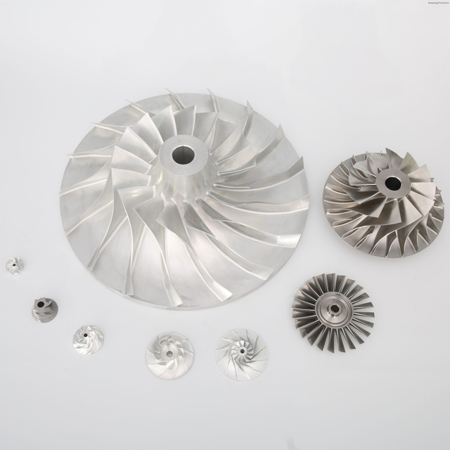 Custom 5-Axis CNC Machined Billet Compressor Wheel