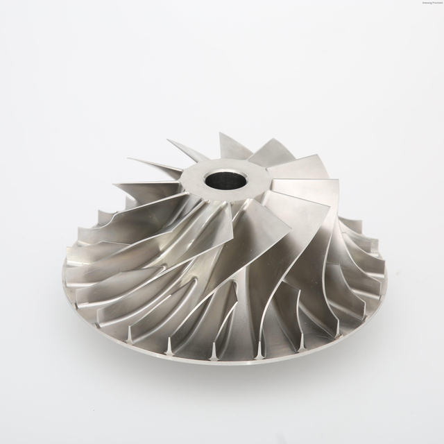 Custom 5-Axis CNC Machined Billet Compressor Wheel