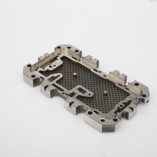 Dense vacuum hole array for secure workpiece holding