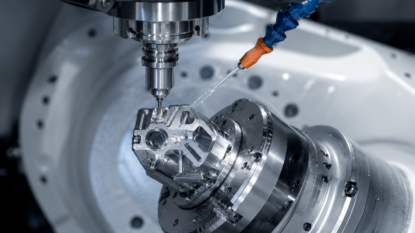 5-axis micro milling of a precision optical housing for medical imaging equipment.png