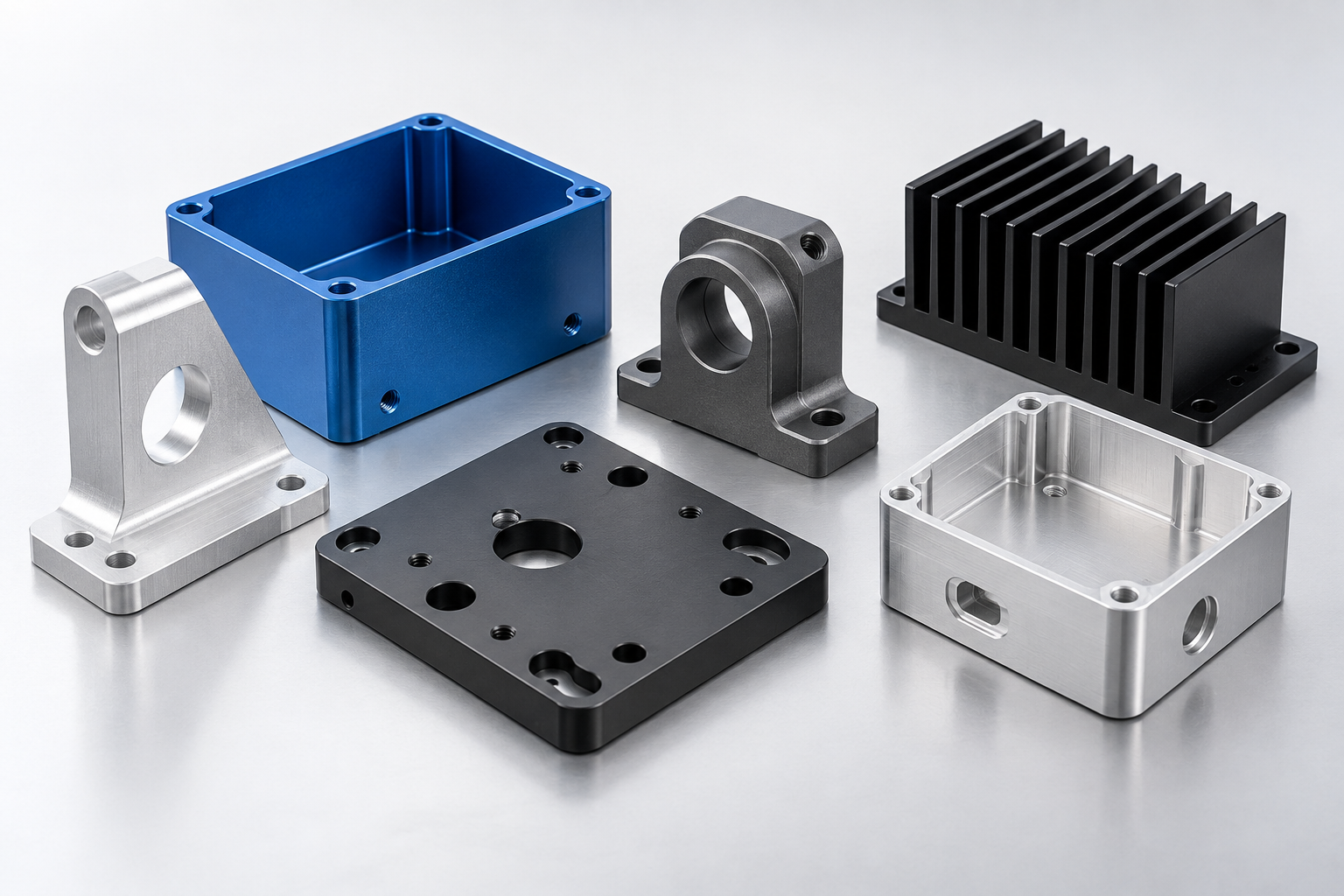 Different types of anodized finishes for CNC machined aluminum parts.png