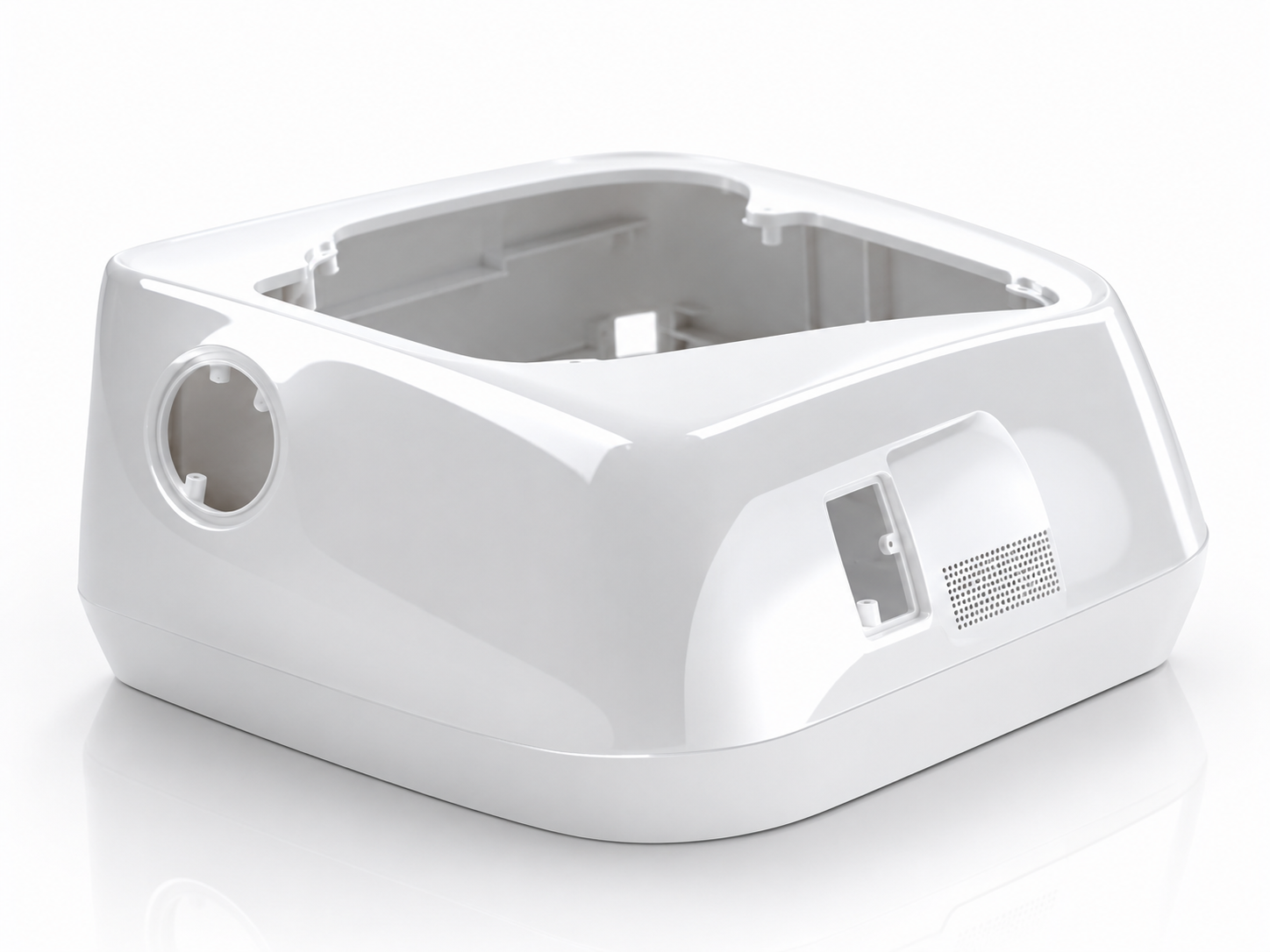 Custom painting and cosmetic surface finishing for injection molded plastic components