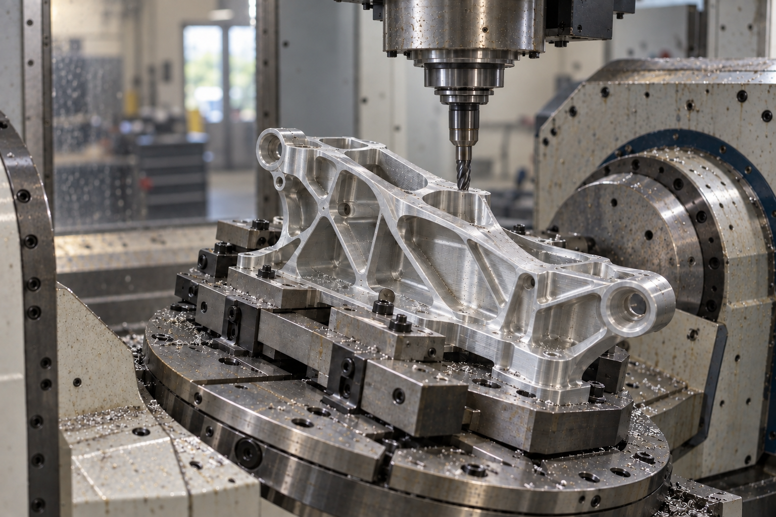 5-Axis CNC Machining for aerospace components