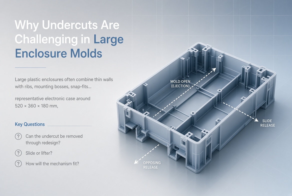 Why Undercuts Are Challenging in Large Enclosure Molds