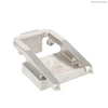 Precision CNC machined stainless steel robotic mounting bracket with multiple precision holes and reinforced structural channels