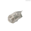 1. Machined shaft interface of a 316L stainless steel pump inducer rotor